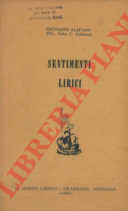 ALIFANO Giovanni - - Sentimenti lirici.