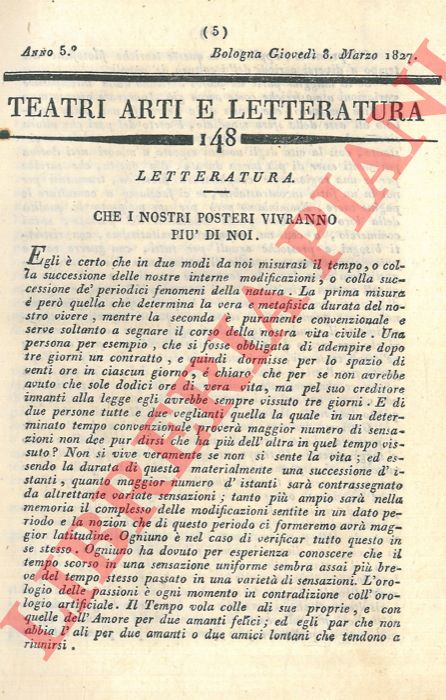 - - Teatri arti e letteratura.