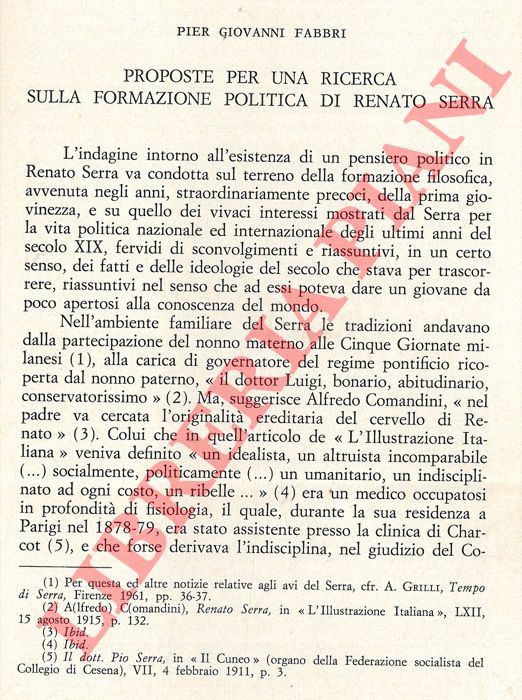 MAZZOTTI Mario - - Alcune lettere inedite del p. Giovanni Genocchi.