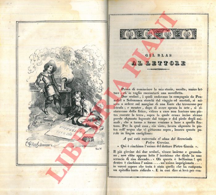 LE SAGE Al(ain)-Ren() - - Storia di Gil Blas di Santillano.