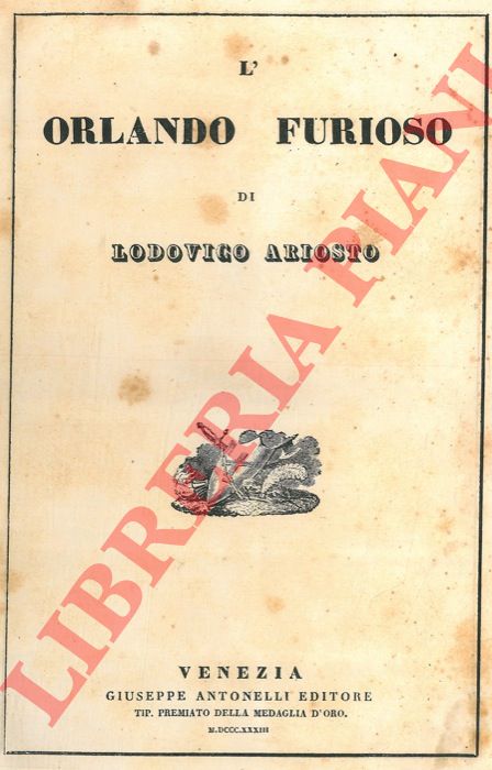 ARIOSTO Ludovico - - L'Orlando furioso.