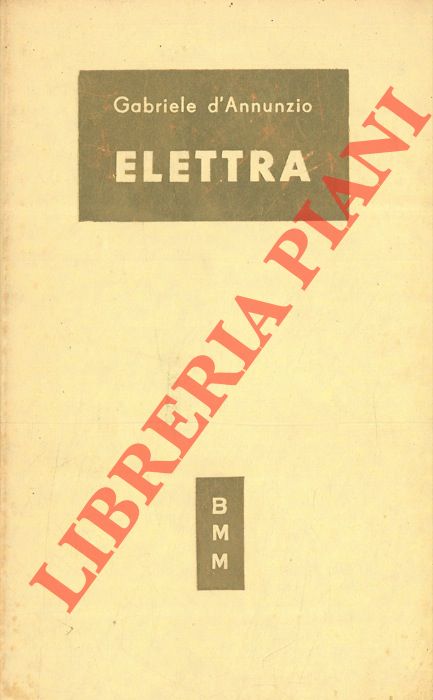 D'ANNUNZIO Gabriele - - Elettra.