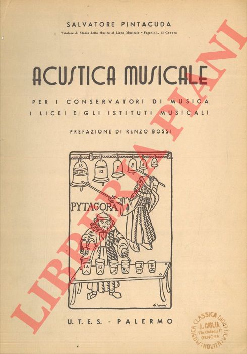 PINTACUDA Salvatore - - Acustica musicale per i conservatori di musica i licei e gli istituti musicali.