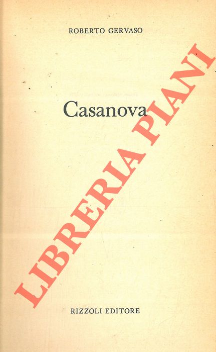 GERVASO Roberto - - Casanova.
