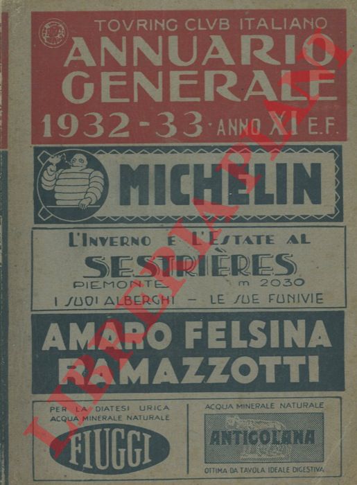 TCI - - Annuario generale 1932/33.