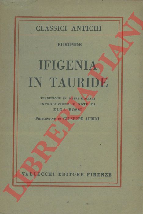 EURIPIDE - - Ifigenia in Tauride.