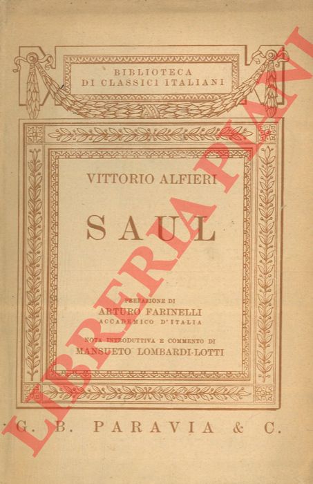 ALFIERI Vittorio - - Saul.