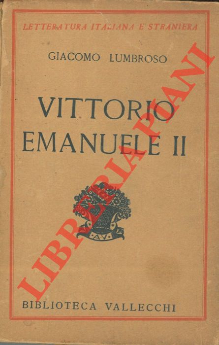 LUMBROSO Giacomo - - Vittorio Emanuele II.