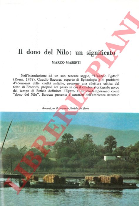 MASSETI Marco - - Il dono del Nilo: un significato.