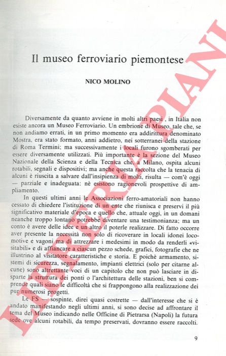 MOLINO Nico - - Il museo ferroviario piemontese.