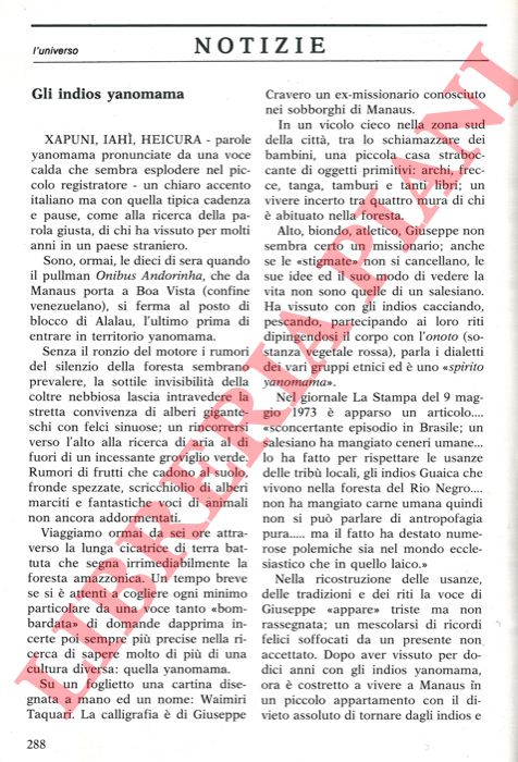 FORZAN Marta - - Gli indios yanomama.