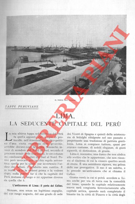 TEGANI Ulderico - - Lima. La seducente capitale del Per.