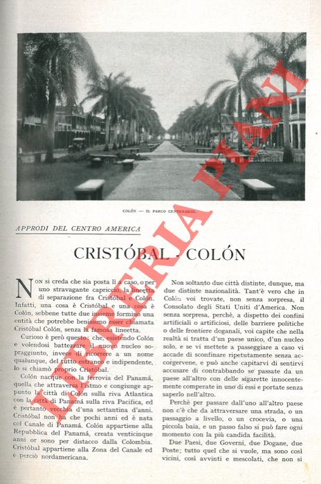 TEGANI Ulderico - - Cristobal-Colon. Approdi del Centro America.