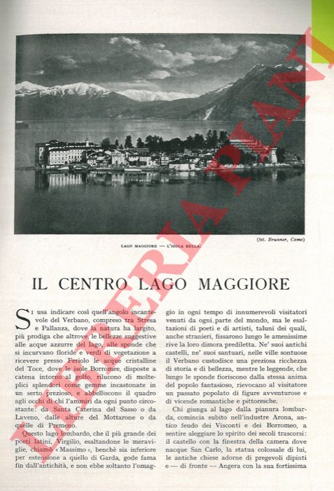 SILVESTRI Giuseppe - - Il centro Lago Maggiore.