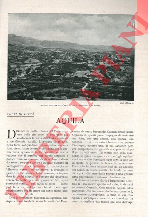 PENSUTI Mario - - Aquila.