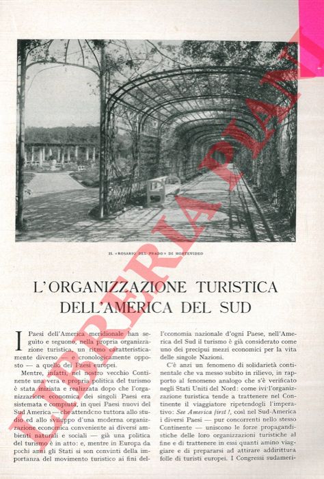 IMPERATORI Ugo E. - - L'organizzazione turistica dell'America del Sud.