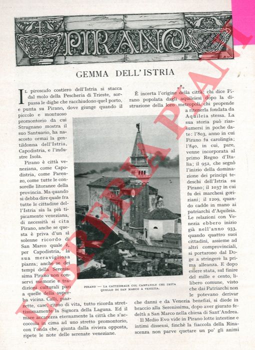 SEMI Francesco - - Pirano. Gemma dell'Istria.