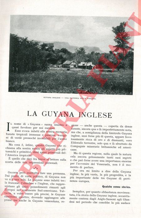 JANSEN Pietro Gerardo - - La Guyana Inglese.