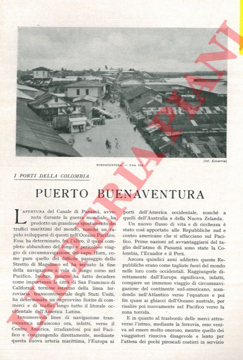 JANSEN Pietro Gerardo - - I porti della Colombia. Puerto Buenaventura.