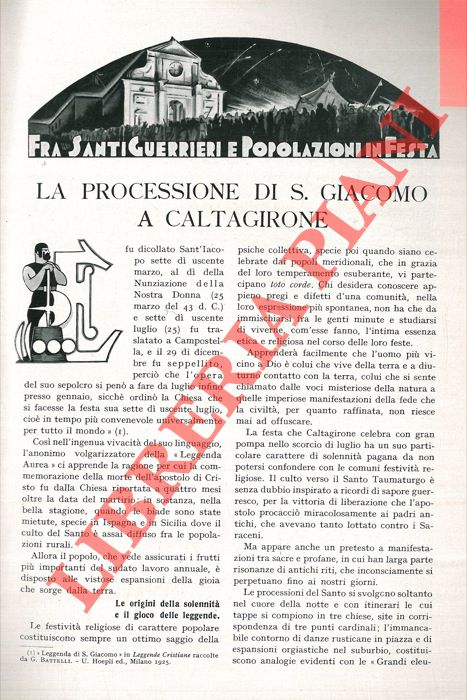 MORRETTA Rocco - - La processione di S. Giacomo a Caltagirone.