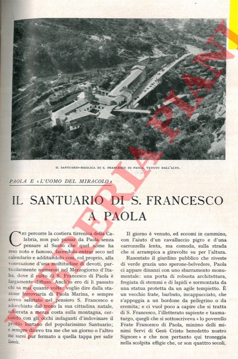 LUNELLI Stefano - - Il Santuario di S. Francesco a Paola.