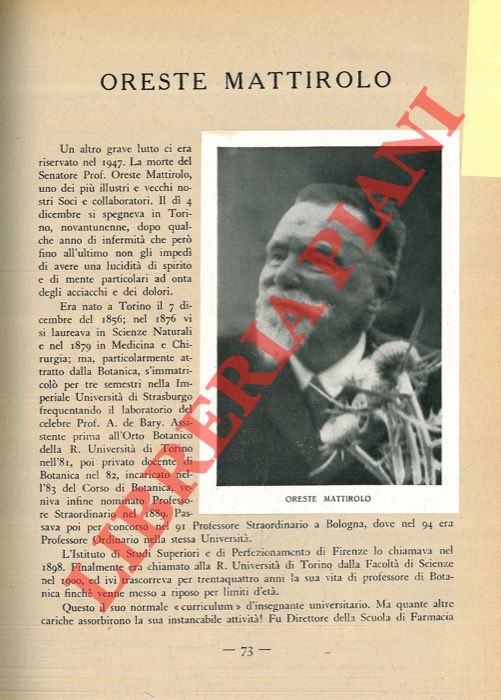 FRIGERIO Federico - - Oreste Mattirolo.