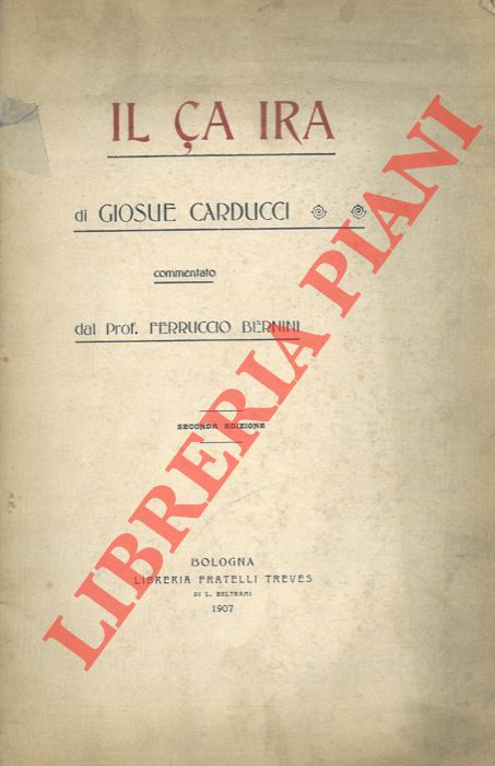 CARDUCCI Giosue - - Il ca ira.
