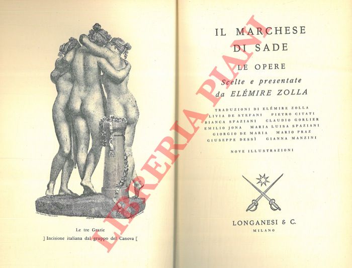 DE SADE A. F. - - Le opere.