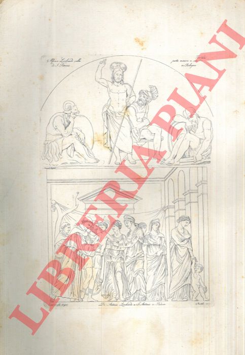 DAVIA Virgilio - - Memorie storico artistiche intorno all'Arca di S.Domenico in Bologna. Corredate di una appendice delle relative tavole disegnate da Luigi Masetti e intagliate in rame da Ercole Dotti.