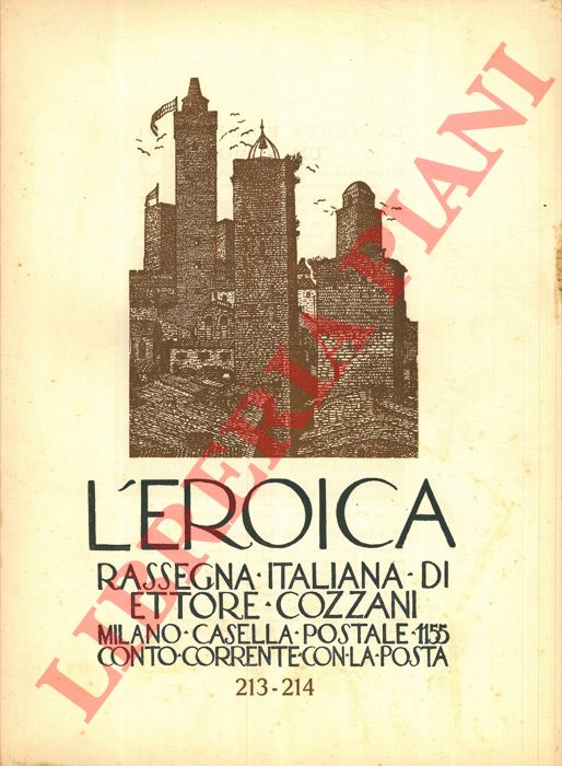 - - L'Eroica. Rassegna italiana di Ettore Cozzani. N. 213-214.