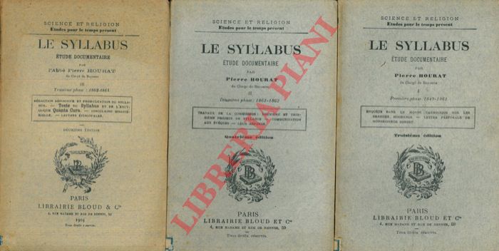 HOURAT Pierre - - Le syllabus. Etude documentaire.