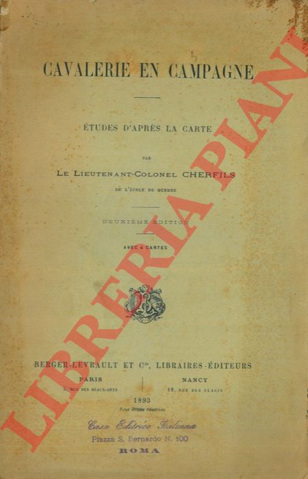 CHERFILS - - Cavalerie en campagne. Etudes d'apres la carte.