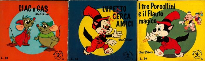 DISNEY Walt - - Giac e Gas - Lupetto cerca amici - I tre porcellini e il flauto magico