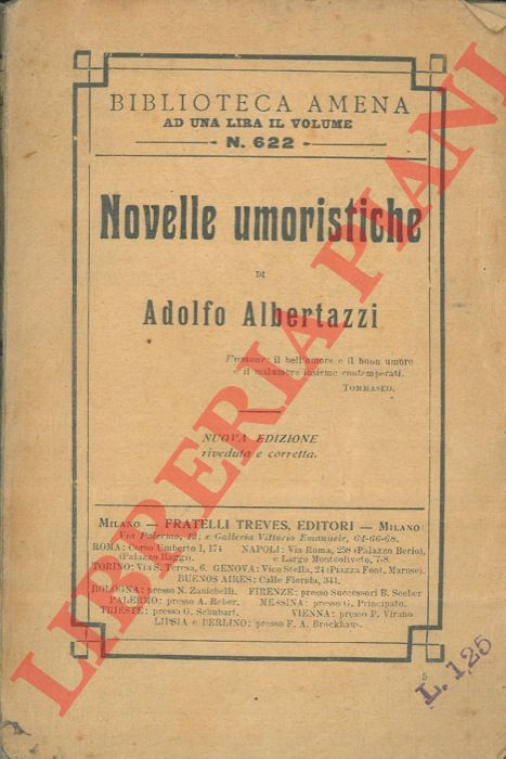 ALBERTAZZI Adolfo - - Novelle umoristiche.
