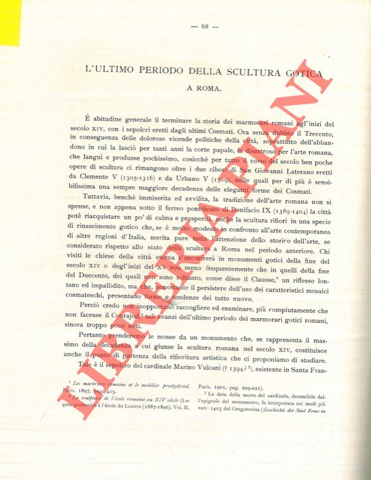 CIACCIO Lisetta - - L'ultimo periodo della scultura gotica a Roma.