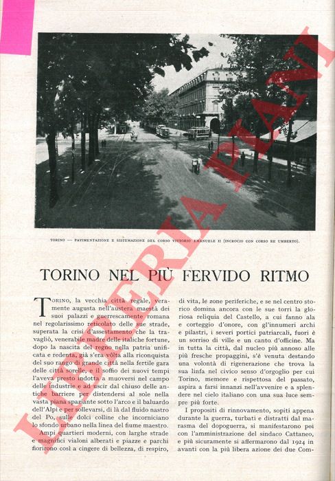 TEGANI Ulderico - - Torino nel pi fervido ritmo.
