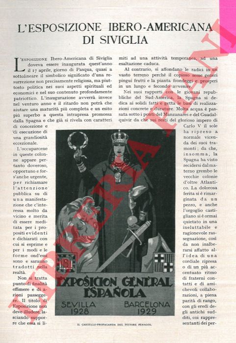 COLOMBO A. - - L'Esposizione Ibero-americana di Siviglia.