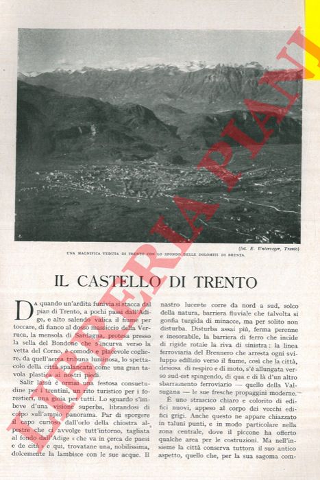 TEGANI Ulderico - - Il Castello di Trento.