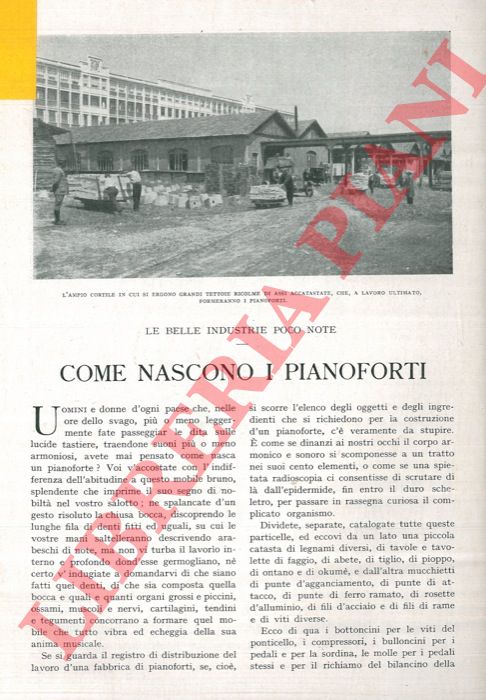 - - Come nascono i pianoforti.