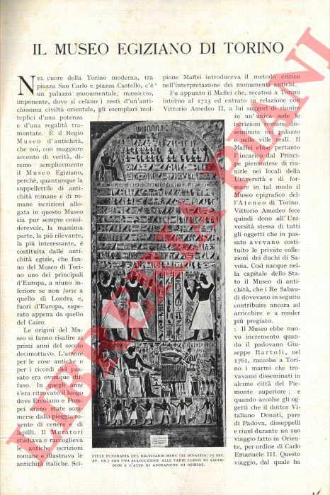 SPELLANZON C. - - Museo Egiziano di Torino.
