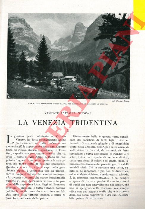 TEGANI Ulderico - - La Venezia Tridentina.