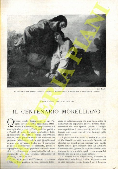 SCOGNAMIGLIO Gennaro - - Il centenario Morelliano.