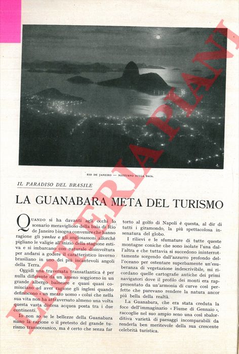 ARDEMAGNI Mirko - - La Guanabara, meta del turismo.