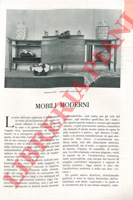 COSTANTINI Vincenzo - - Mobili moderni.