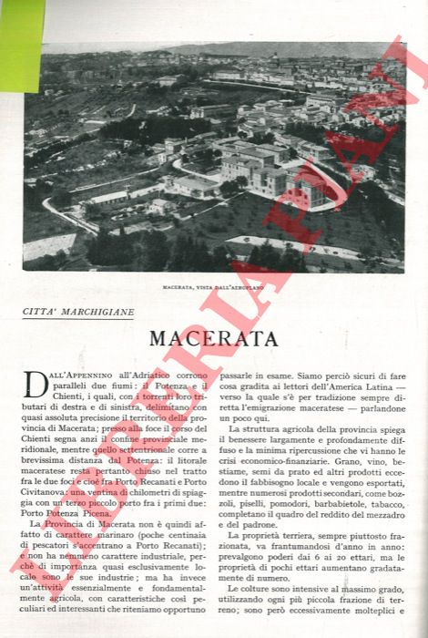 DE' PASSERA G. - - Macerata.