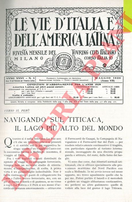 TEGANI Ulderico - - Navigando sul Titicaca, il lago pi alto del mondo.