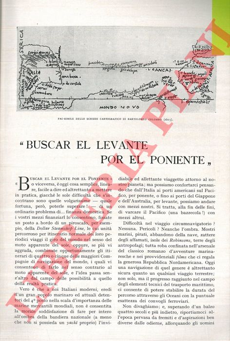 BIGNARDELLI I. Oreste - - 'Buscar el Levante por el Poniente' .