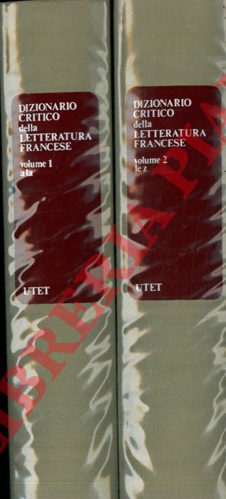 (SIMONE Franco) - - Dizionario critico della letteratura francese.