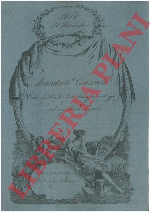 Manuzzi - Rizzoli - - Mandato generale per vendere una casa in Via Calderara n. 962-963 a Bologna.