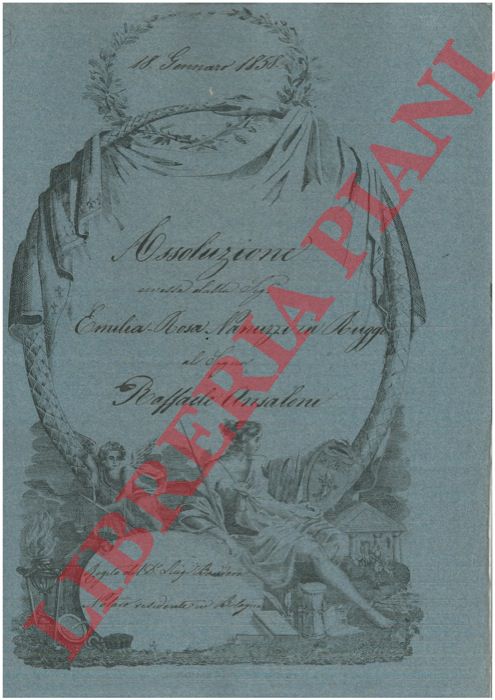 Nanuzzi - Ruggi - Ansaloni - - Assoluzione per due case poste in Via Caldarese n. 962 e 963 a Bologna.
